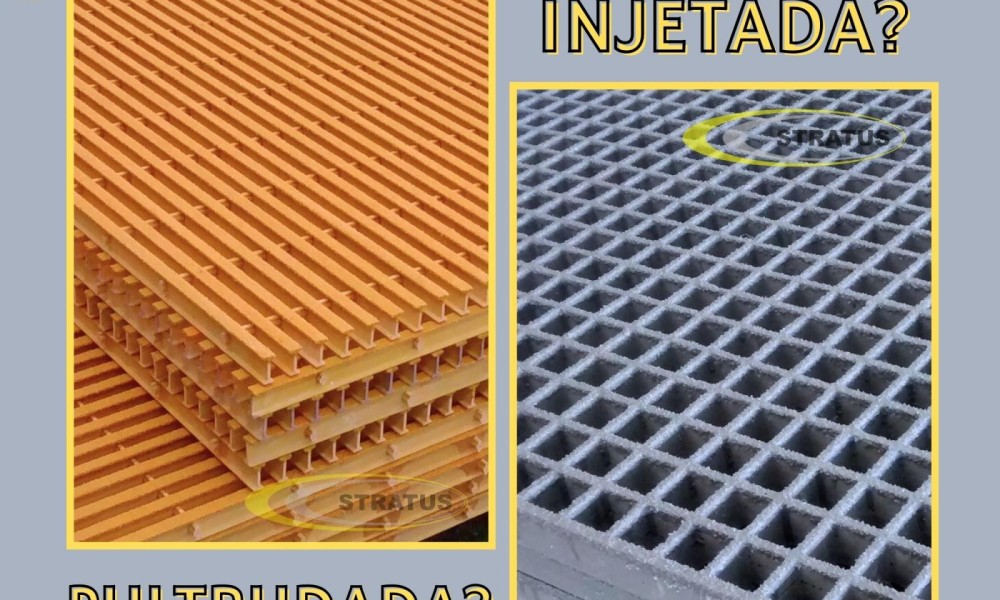 Grade de Piso Pultrudada ou Injetada? Qual escolher? - Stratus